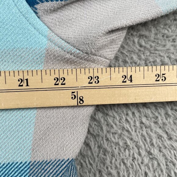 Cabelas Shacket Womens 2XL Plaid Gingham Blue Winter Outdoor Fall - Picture 6 of 7